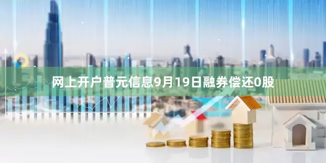 网上开户普元信息9月19日融券偿还0股